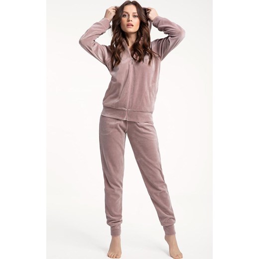 Damski dres welurowy mocca 309, Kolor mocca, Rozmiar L, Luna ze sklepu Intymna w kategorii Piżamy damskie - zdjęcie 184251918