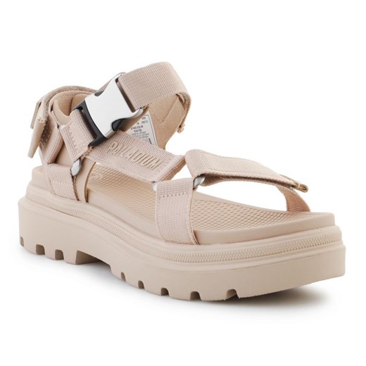 Sandały Palladium Pallacruise Strap 97465-235-M beżowy ze sklepu ButyModne.pl w kategorii Sandały damskie - zdjęcie 184252136