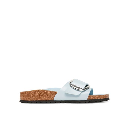 Klapki Birkenstock Madrid Big Buckle Hex 1030364 Błękitny ze sklepu eobuwie.pl w kategorii Klapki damskie - zdjęcie 184252659