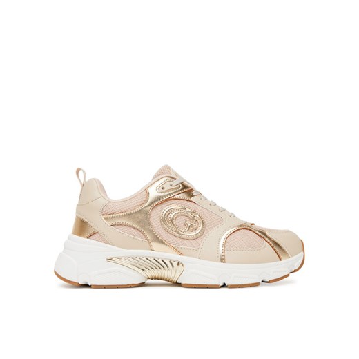 Sneakersy Guess FLTIBI ELE12 Beżowy ze sklepu eobuwie.pl w kategorii Buty sportowe damskie - zdjęcie 184252685