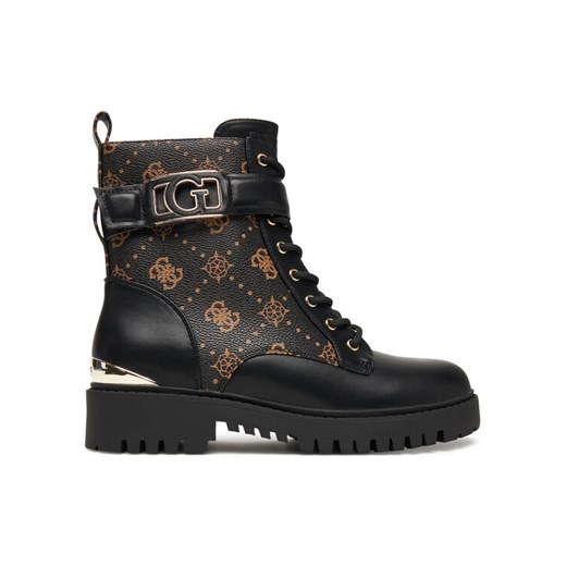 Trapery Guess FLTORA FAL10 Czarny ze sklepu eobuwie.pl w kategorii Workery damskie - zdjęcie 184252726