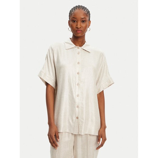 ACCESS FASHION Koszula 53-7079-421 Beżowy Regular Fit ze sklepu MODIVO w kategorii Koszule damskie - zdjęcie 184253189