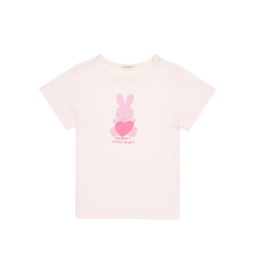 United Colors Of Benetton T-Shirt 3I1XA1067 Różowy Regular Fit ze sklepu MODIVO w kategorii Bluzki dziewczęce - zdjęcie 184253209