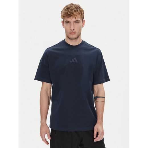 adidas T-Shirt ALL SZN JX5080 Granatowy Loose Fit ze sklepu MODIVO w kategorii T-shirty męskie - zdjęcie 184253219