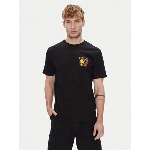 Volcom T-Shirt Tooflow A3512551 Czarny Classic Fit ze sklepu MODIVO w kategorii T-shirty męskie - zdjęcie 184253229