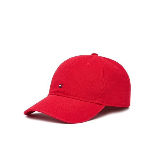 Tommy Hilfiger Czapka z daszkiem Flag Soft 6 Panel AM0AM13426 Czerwony ze sklepu MODIVO w kategorii Czapki z daszkiem męskie - zdjęcie 184253256