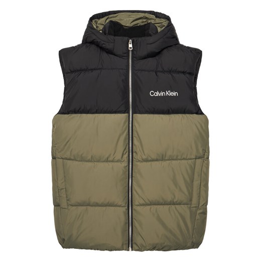 Calvin Klein Jeans Bezrękawnik IB0IB02535 D Zielony Regular Fit ze sklepu MODIVO w kategorii Kamizelki chłopięce - zdjęcie 184253268