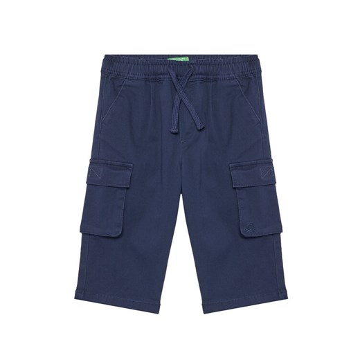 United Colors Of Benetton Spodnie materiałowe 4TCGGF02B Granatowy Regular Fit ze sklepu MODIVO w kategorii Spodnie chłopięce - zdjęcie 184253285