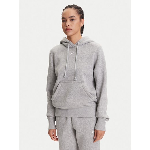 Nike Bluza HF6839 Szary Relaxed Fit ze sklepu MODIVO w kategorii Bluzy damskie - zdjęcie 184253299