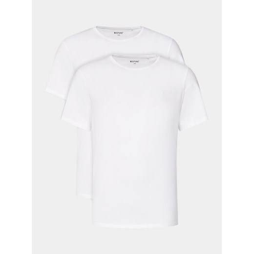 Mustang Komplet 2 t-shirtów 1014663 Biały Regular Fit ze sklepu MODIVO w kategorii T-shirty męskie - zdjęcie 184253327