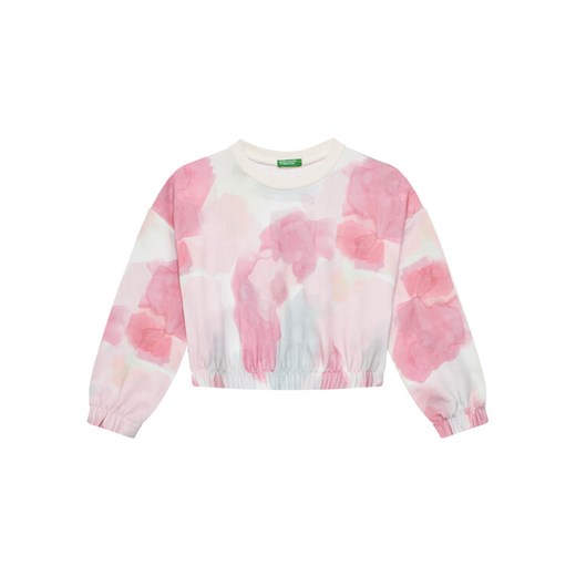 United Colors Of Benetton Bluza 35UJC10OB Różowy Regular Fit ze sklepu MODIVO w kategorii Bluzy dziewczęce - zdjęcie 184253338
