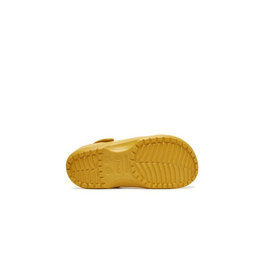 Klapki męskie żółte Crocs casual bez zapięcia z gumy 