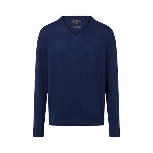 Nils Sundström Męski sweter Mężczyźni Bawełna indygo marmurkowy Nils Sundström XL vangraaf