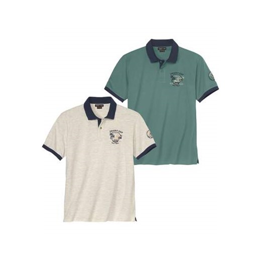 Zestaw 2 polo z piki Desert ze sklepu Atlas For Men w kategorii T-shirty męskie - zdjęcie 184254249