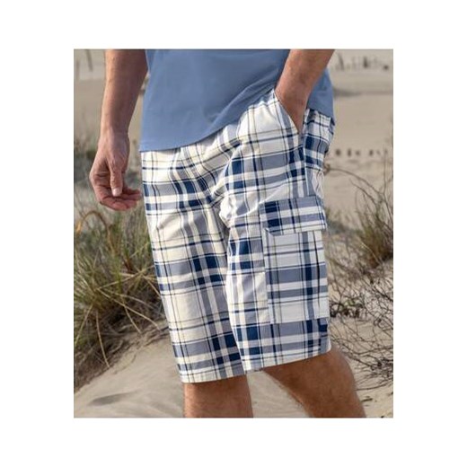Luźne bermudy w kratę ze sklepu Atlas For Men w kategorii Spodenki męskie - zdjęcie 184254259