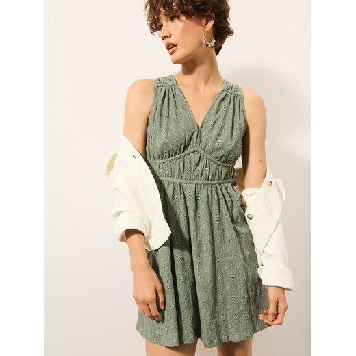Mohito - Zielona sukienka mini - miętowy ze sklepu Mohito w kategorii Sukienki - zdjęcie 184254348