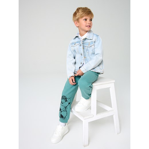 Sinsay - Spodnie dresowe Hulk - zielony Sinsay 134 (8-9 l) Sinsay