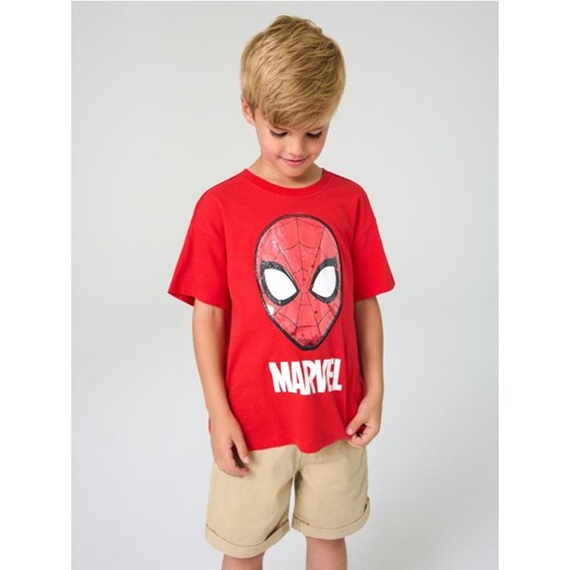 Sinsay - Koszulka Spider-Man - czerwony ze sklepu Sinsay w kategorii T-shirty chłopięce - zdjęcie 184255216