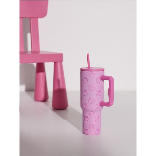 Sinsay - Kubek termiczny ze słomką Hello Kitty - wielobarwny ze sklepu Sinsay w kategorii Kubki - zdjęcie 184255268