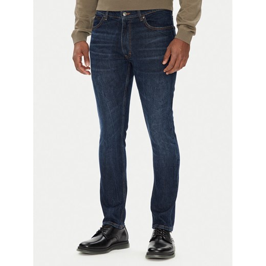 HUGO Jeansy HUGO 734 50542696 Granatowy Extra Slim Fit ze sklepu MODIVO w kategorii Jeansy męskie - zdjęcie 184255839