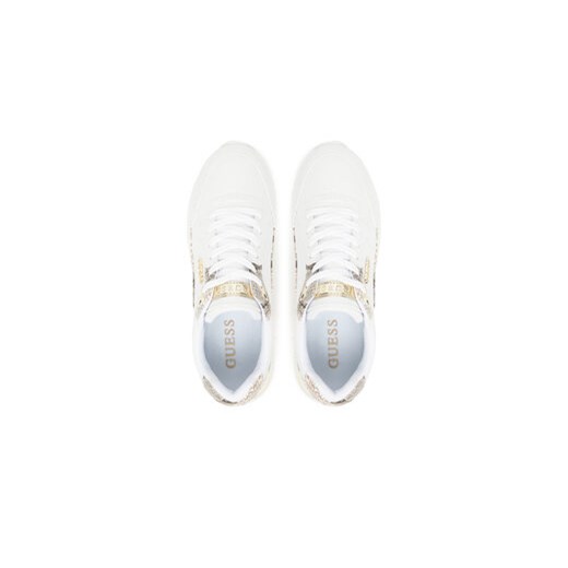 Buty sportowe damskie Guess sneakersy wiązane na płaskiej podeszwie 