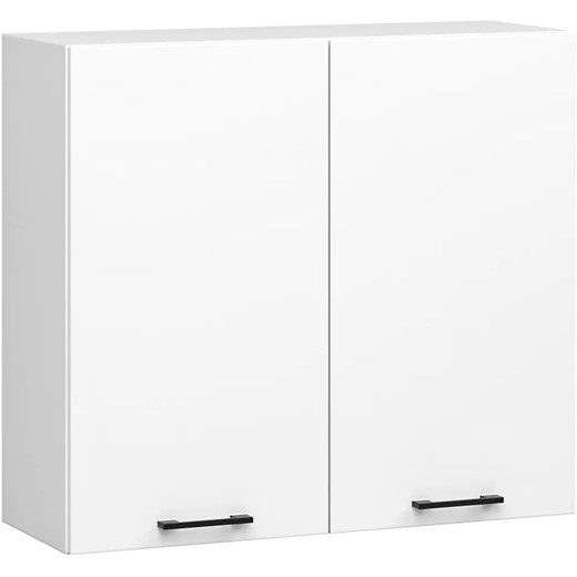 Biała górna szafka kuchenna z półkami 80 cm D5-E80 Elior One Size Edinos.pl