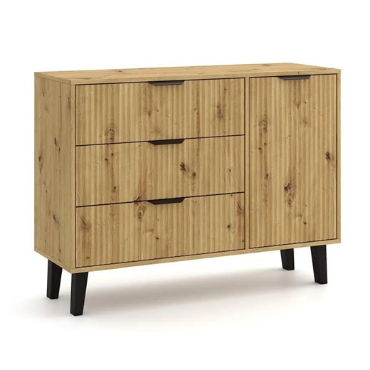 Nowoczesna komoda dąb artisan - Henex 6X ze sklepu Edinos.pl w kategorii Komody - zdjęcie 184256309