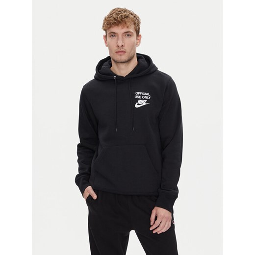 Nike Bluza Club Bb IB8398 Czarny Regular Fit ze sklepu MODIVO w kategorii Bluzy męskie - zdjęcie 184256788