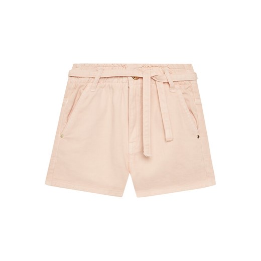 Guess Spodnie materiałowe J5GD15 WH630 Różowy Regular Fit ze sklepu MODIVO w kategorii Spodenki dziewczęce - zdjęcie 184257265