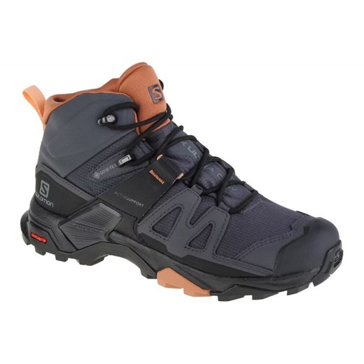 Buty Salomon X Ultra 4 Mid Gtx 412956 szare ze sklepu ButyModne.pl w kategorii Buty trekkingowe dziecięce - zdjęcie 184258396