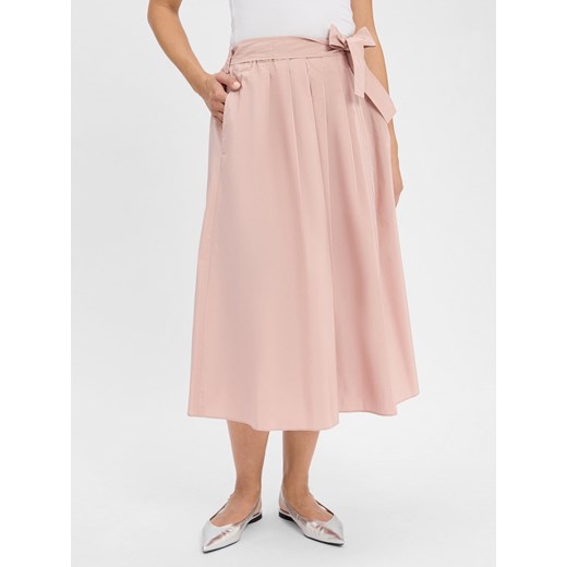 Weekend Max Mara Damska spódnica o linii A - Zarda Kobiety brudny róż jednolity ze sklepu vangraaf w kategorii Spódnice - zdjęcie 184258977