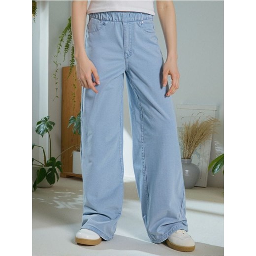 Sinsay - Jeansy wide leg - niebieski Sinsay 140 (9-10 l) Sinsay