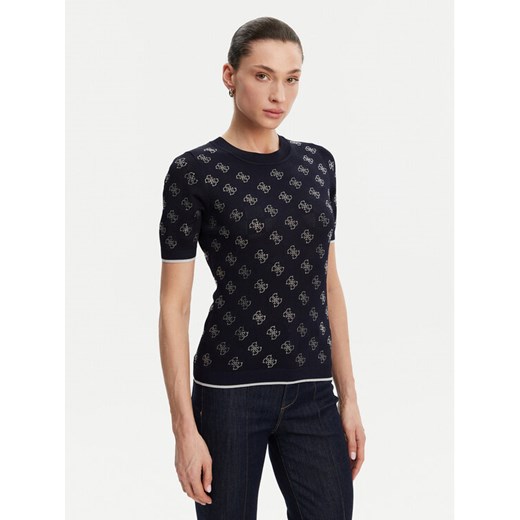 Guess Sweter W5GR20 Z3D60 Granatowy Regular Fit Guess XL MODIVO