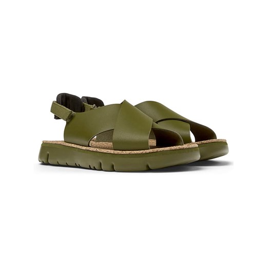 Camper Skórzane sandały w kolorze khaki Camper 38 promocja Limango Polska