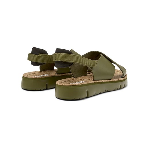Camper Skórzane sandały w kolorze khaki Camper 38 promocja Limango Polska