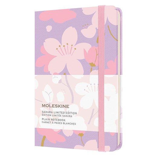 Moleskine Notatnik "Sakura" w kolorze jasnoróżowym - 9 x 14 cm onesize okazyjna cena Limango Polska