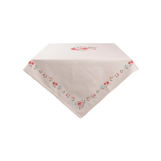 Clayre &amp; Eef Obrus w kolorze beżowym ze wzorem - 150 x 150 cm ze sklepu Limango Polska w kategorii Obrusy i bieżniki - zdjęcie 184260078