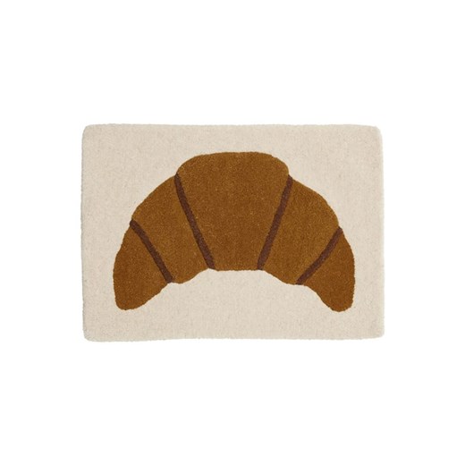 OYOY mini Wełniany dywan &quot;Croissant&quot; w kolorze jasnobrązowo-brązowym ze sklepu Limango Polska w kategorii Tekstylia dziecięce - zdjęcie 184260106
