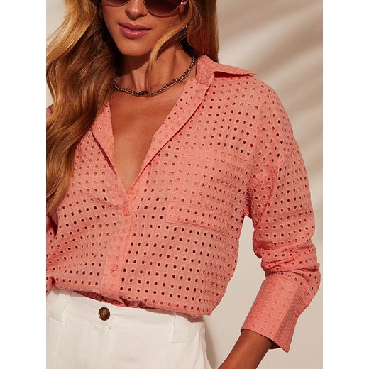 LA Angels Koszula w kolorze łososiowym ze sklepu Limango Polska w kategorii Koszule damskie - zdjęcie 184260237