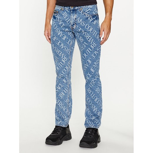 Versace Jeans Couture Jeansy 75GAB5S0 Niebieski Slim Fit ze sklepu MODIVO w kategorii Jeansy męskie - zdjęcie 184261028