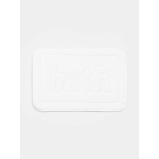 Sinsay - Dywanik łazienkowy z napisem Bath - biały Sinsay One Size Sinsay
