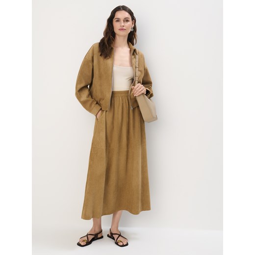 Mohito - Spódnica midi o kroju litery A - beżowy ze sklepu Mohito w kategorii Spódnice - zdjęcie 184263997