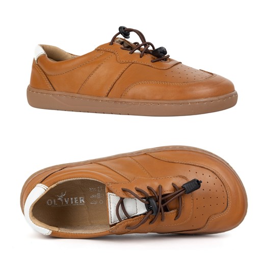 BUTY DAMSKIE BAREFOOT SKÓRA MINIMALISTYCZNE SZEROKIE ARIA brązowe 103MP ze sklepu butyolivier w kategorii Buty sportowe damskie - zdjęcie 184264136