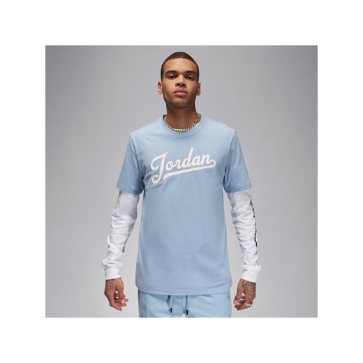 T-shirt męski Jordan Flight MVP - Niebieski ze sklepu Nike poland w kategorii T-shirty męskie - zdjęcie 184264198