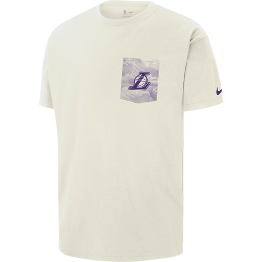 T-shirt męski Nike NBA Max90 Los Angeles Lakers Courtside - Biel ze sklepu Nike poland w kategorii T-shirty męskie - zdjęcie 184264208