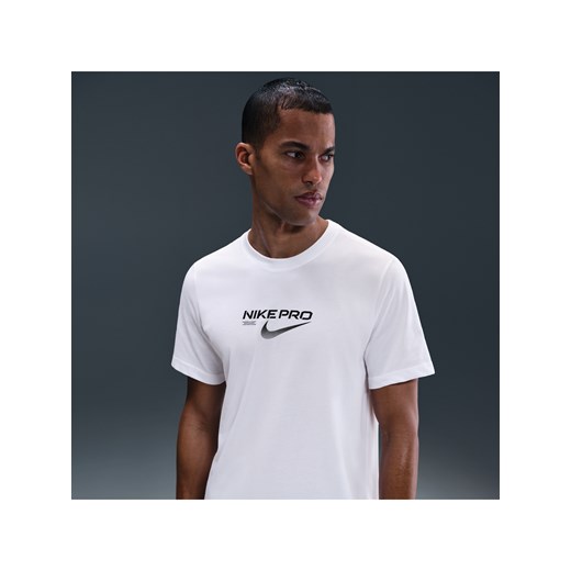 Męski T-shirt treningowy Dri-FIT Nike - Biel ze sklepu Nike poland w kategorii T-shirty męskie - zdjęcie 184264217