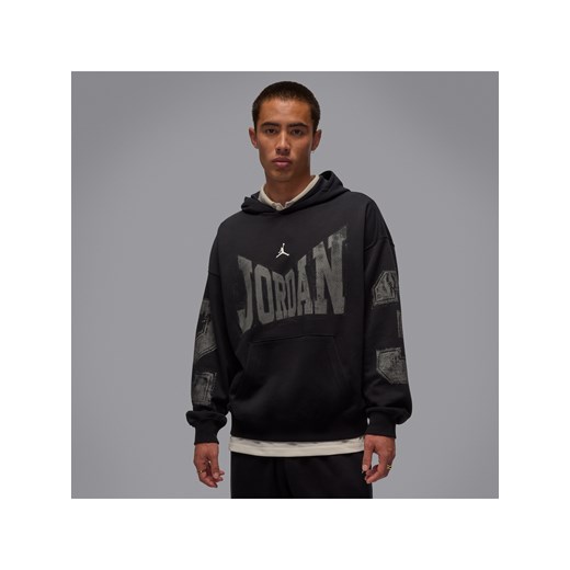 Męska uniwersytecka bluza z kapturem Jordan Brooklyn - Czerń ze sklepu Nike poland w kategorii Bluzy męskie - zdjęcie 184264286