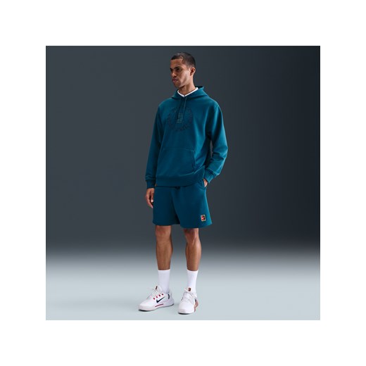 Męskie dzianinowe spodenki do tenisa Dri-FIT NikeCourt Heritage - Niebieski ze sklepu Nike poland w kategorii Spodenki męskie - zdjęcie 184264319
