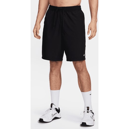 Męskie uniwersalne spodenki bez podszewki 23 cm Dri-FIT Nike Form - Czerń ze sklepu Nike poland w kategorii Spodenki męskie - zdjęcie 184264335