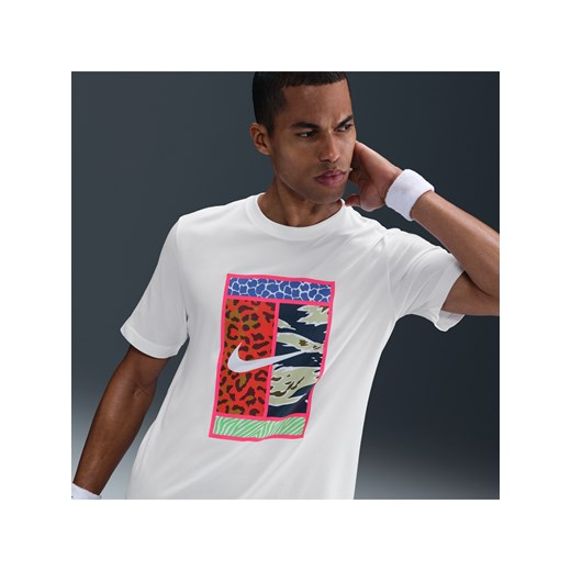 Męski T-shirt do tenisa Dri-FIT NikeCourt - Biel ze sklepu Nike poland w kategorii T-shirty męskie - zdjęcie 184264476